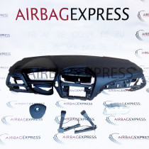 Airbag (set) BMW 1-serie voor 5-deurs, hatchback BJ: 2015-heden, Standaard stuurwiel, Navigatiesysteem Business - Professional, Zonder centerspeaker