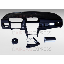 Airbag (set) Mini Countryman voor 5-deurs, suv/crossover BJ: 2014-heden, 2-spaaks stuurwiel, Airbag bestuurder met Zwarte ring