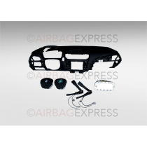 Airbag (set) Mercedes-Benz A-klasse voor 5-deurs, hatchback BJ: 2015-heden, Standaard stuurwiel, Dashboard met Zwart sticksel