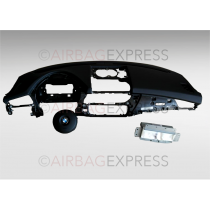 Airbag (set) Mercedes-Benz C-klasse Estate voor 5-deurs, stationwagon BJ: 2014-heden, Standaard stuurwiel, Met Head-up display, Vinyl dashboard