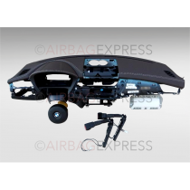 Airbag (set) Mercedes-Benz CLA-klasse voor 4-deurs, sedan BJ: 2013-heden, Standaard stuurwiel, Dashboard met Zwart sticksel