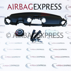 Airbag (set) Mini Countryman voor 5-deurs, suv/crossover BJ: 2010-2014, 3-spaaks stuurwiel, Airbag bestuurder met Zwarte ring
