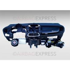 Airbag (set) Fiat 500 voor 3-deurs, hatchback BJ: 2015-heden, Zonder navigatie voorbereiding, "Wit" Stuurwiel