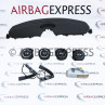 Airbag (set) Mini Hatchback voor 3-deurs, hatchback BJ: 2010-2014, 3-spaaks stuurwiel, Airbag bestuurder met Zwarte ring