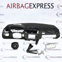 Airbag (set) BMW 3-serie voor 4-deurs, sedan BJ: 2012-2015, Sportstuurwiel, Zonder navigatie, Met centerspeaker, Met Head-up display