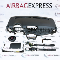 Airbag (set) Fiat 500 voor 3-deurs, hatchback BJ: 2007-2015, Met navigatie voorbereiding, "Wit" Stuurwiel