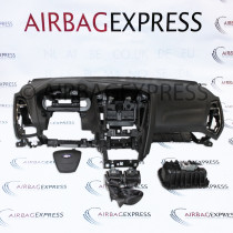 Airbag (set) Ford Focus voor 5-deurs, hatchback BJ: 2014-heden, Dashboard zonder Startknop, Zonder centerspeaker