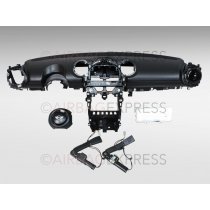 Airbag (set) Mini Paceman voor 3-deurs, suv/crossover BJ: 2014-heden, 3-spaaks stuurwiel, Airbag bestuurder met Zilveren ring