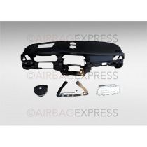 Airbag (set) Mercedes-Benz C-klasse voor 4-deurs, sedan BJ: 2007-2011, 4-spaaks stuurwiel, Stuurwielbediening met 4 knoppen