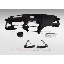 Airbag (set) Mercedes-Benz C-klasse voor 4-deurs, sedan BJ: 2014-heden, Sport stuurwiel, Met Head-up display, Leder dashboard