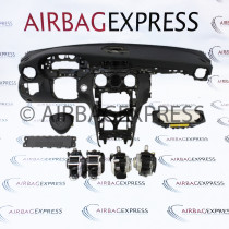 Airbag (set) Mercedes-Benz C-klasse Estate voor 5-deurs, stationwagon BJ: 2014-heden, Standaard stuurwiel, Zonder Head-up display, Leder dashboard