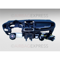 Airbag (set) Fiat 500C voor 2-deurs, hatchback BJ: 2015-heden, Zonder navigatie voorbereiding, "Wit" Stuurwiel