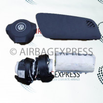 Airbag (set) Volkswagen Polo voor 3-deurs, hatchback BJ: 2009-2014, Met stuurwielbediening