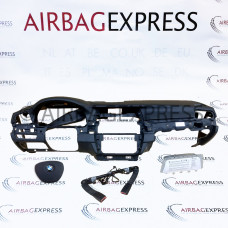 Airbag (set) BMW 5-serie voor 4-deurs, sedan BJ: 2010-2013, Sportstuurwiel, Zonder Head-up display, Met Lane departure warning