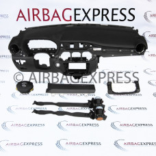 Airbag (set) Mercedes-Benz B-klasse Electric Drive voor 5-deurs, mpv BJ: 2015-heden, Standaard stuurwiel, Dashboard met sticksel