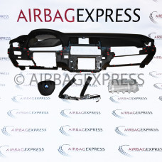 Airbag (set) BMW 7-serie voor 4-deurs, sedan BJ: 2015-heden, Standaard stuurwiel, Met Head-up display, Kunstleder dashboard