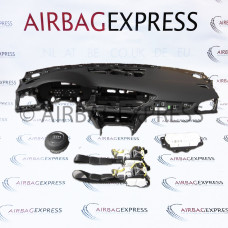Airbag (set) Audi A6 Avant voor 5-deurs, stationwagon BJ: 2011-2014, 4-spaaks stuurwiel, Zonder Head-up display