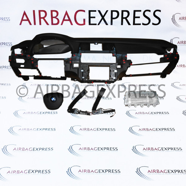 Airbag (set) BMW 7-serie voor 4-deurs, sedan BJ: 2015-heden, Standaard stuurwiel, Met Head-up display, Kunstleder dashboard