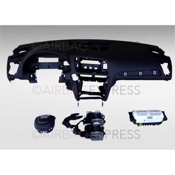 Airbag (set) Audi Q5 voor 5-deurs, suv/crossover BJ: 2008-2012, 4-spaaks stuurwiel