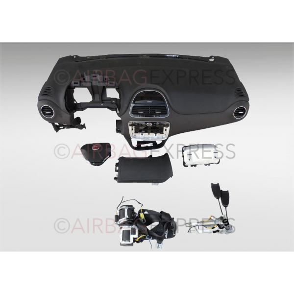 Airbag (set) Fiat Punto voor 5-deurs, hatchback BJ: 2012-heden, Met Knie-airbag