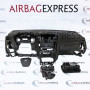 Airbag (set) Ford Focus voor 5-deurs, hatchback BJ: 2014-heden, Dashboard zonder Startknop, Zonder centerspeaker