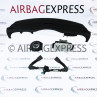 Airbag (set) Mini Cabriolet voor 2-deurs, cabriolet BJ: 2010-2016, 3-spaaks stuurwiel, Airbag bestuurder met Zwarte ring